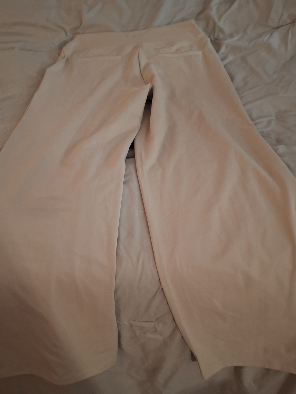 G4Free Womwn's Beige Wide-Leg Pull-On Yoga Pants - Picture 7 of 9